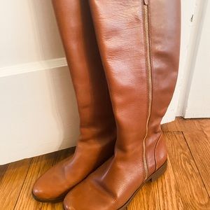 J. Crew leather zip up riding boots